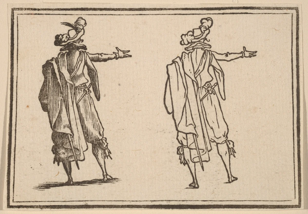 Man Seen from Behind with His Right Arm Extended by Edouard Eckman
Jacques Callot, print, 1621