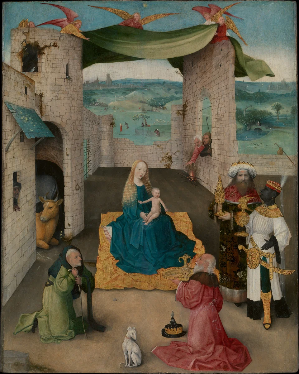 The Adoration of the Magi by Hieronymus Bosch, painting, 1470-1480