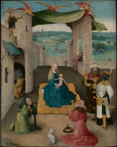 The Adoration of the Magi by Hieronymus Bosch, painting, 1470-1480