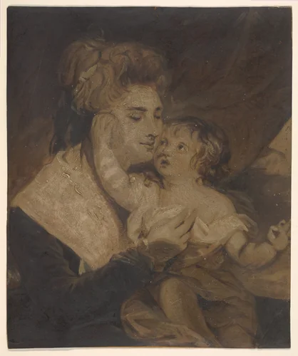 Lady Dashwood and Her Son by Charles Howard Hodges, painting, 1780-1790