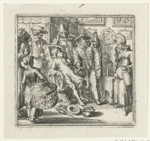 Illustratie voor de Decamerone van Boccaccio by Romeyn de Hooghe, print, 1697