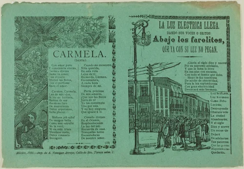 Electric Light Arrives by Manuel Manilla, print, 1900