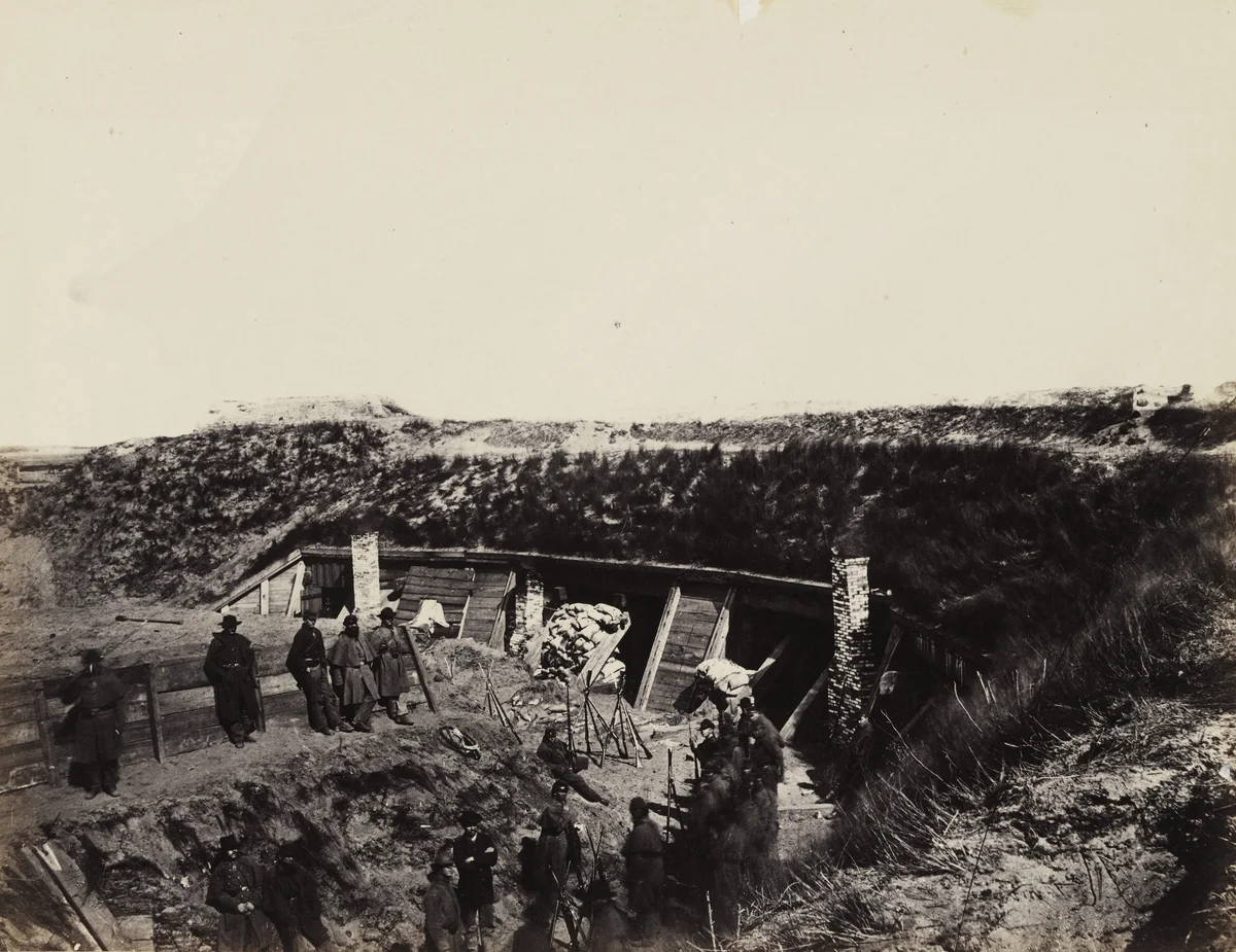The Pulpit, Fort Fisher, N.C by Timothy O'Sullivan, Alexander Gardner, photograph, 1865