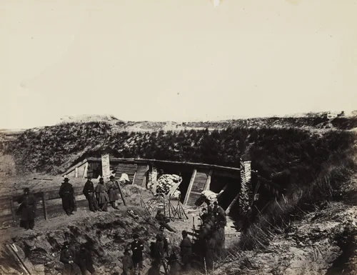 The Pulpit, Fort Fisher, N.C by Timothy O'Sullivan, Alexander Gardner, photograph, 1865