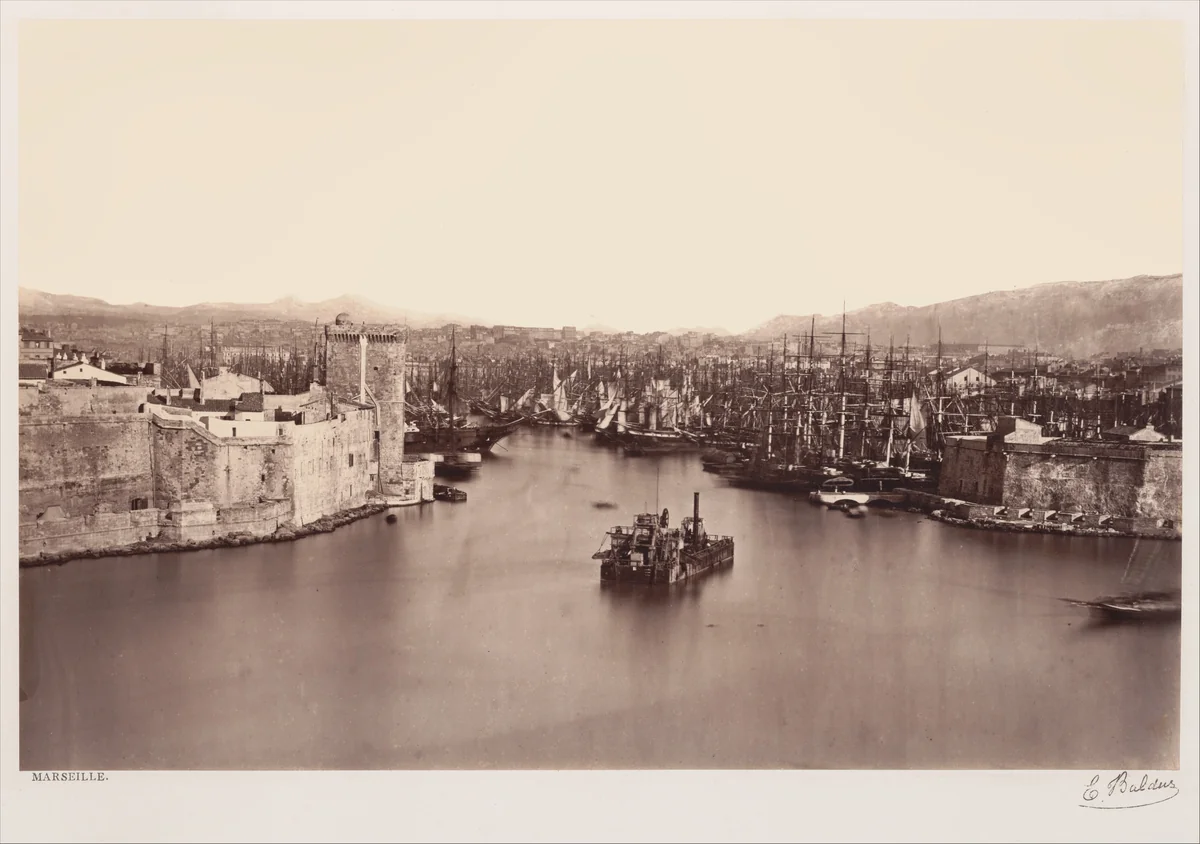 Marseille by Edouard Baldus, photograph, 1859-1861