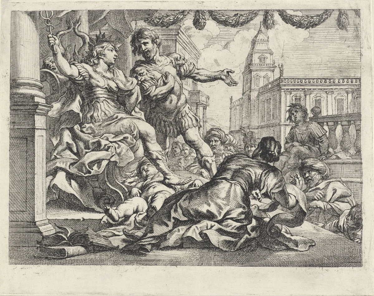 Retorica by Cornelis Schut, print, 1618-1655
