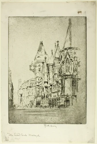 The Law Courts by Joseph Pennell, print, 1905