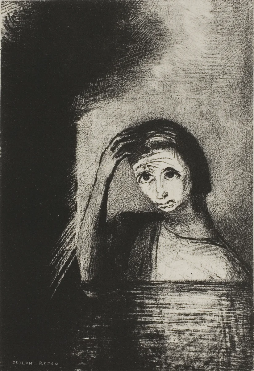 Frontispiece from Emile Verhaeren's Les Debacles by Odilon Redon, print, 1889
