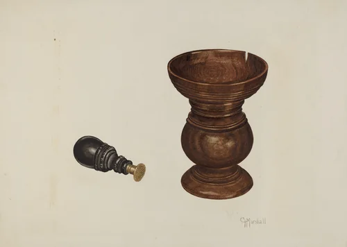 Sand Box and Seal by Claude Marshall, index of american design, 1939