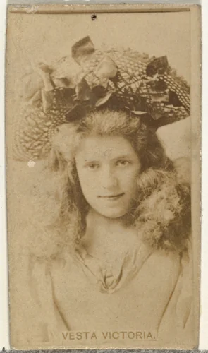 Vesta Victoria, from the Actors and Actresses series (N145-8) issued by Duke Sons & Co. to promote Duke Cigarettes by W. Duke, Sons & Co., photograph, 1890-1895