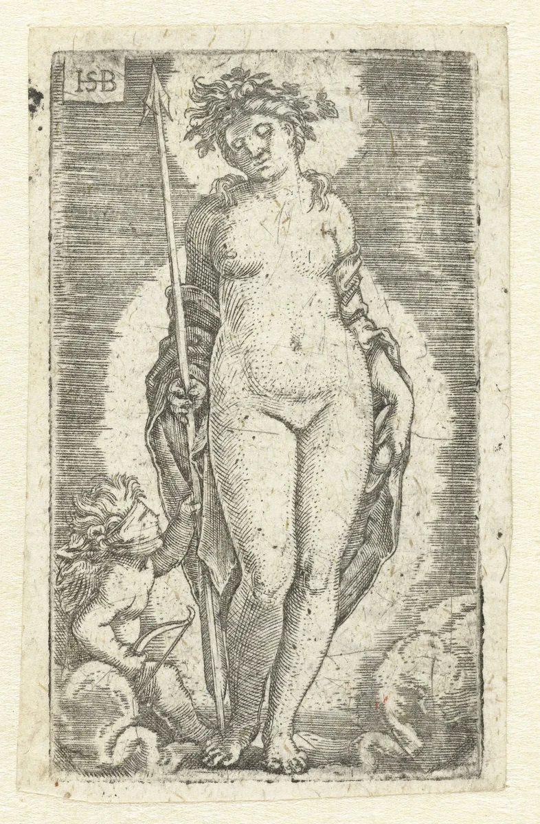 Venus en Cupido by Unknown, print, 1510-1550
