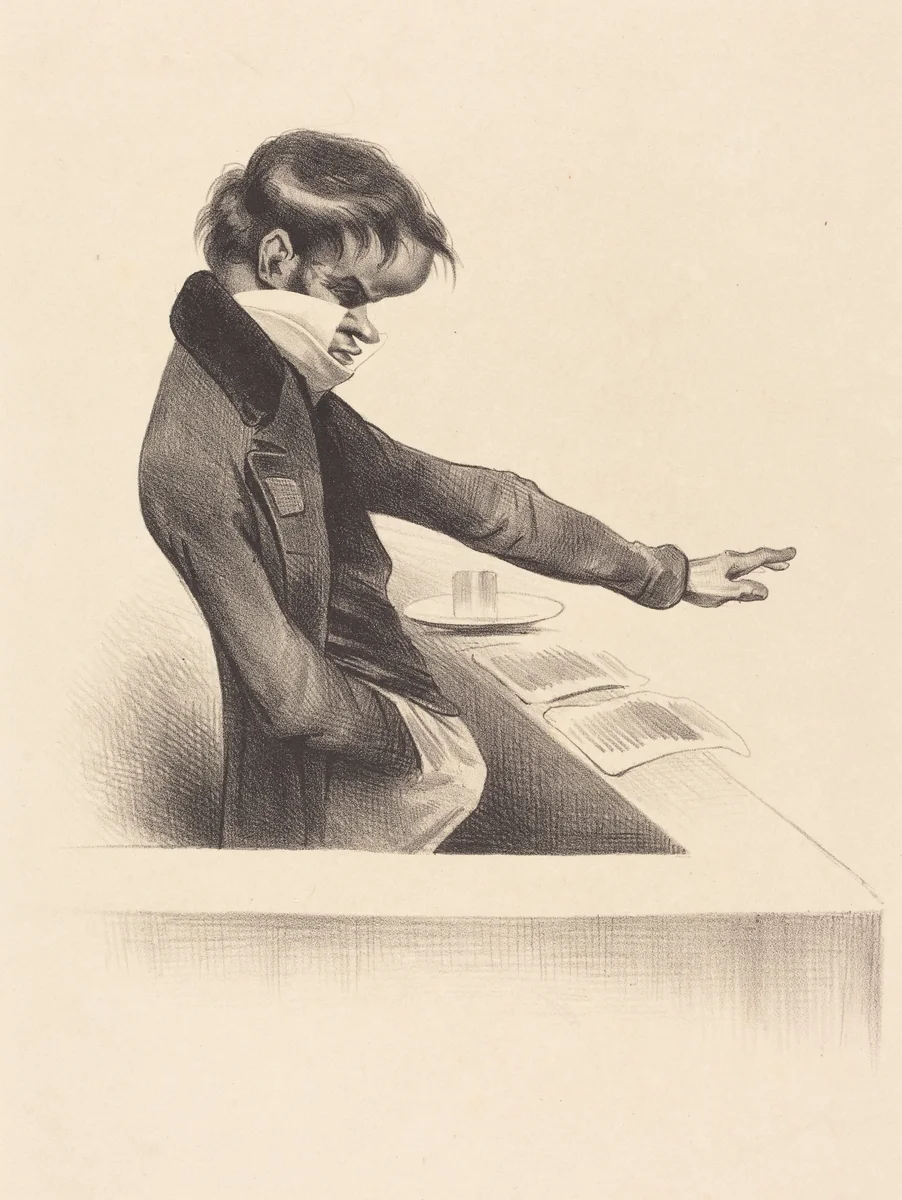 Viennet a la Tribune by Honoré Daumier, print, 1832
