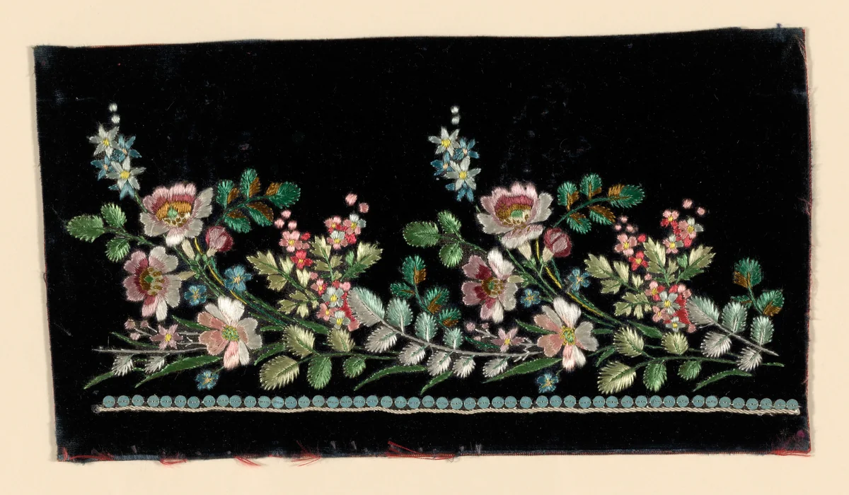 Salesman's Sample by France, possibly Lyon, textile, 1780-1790