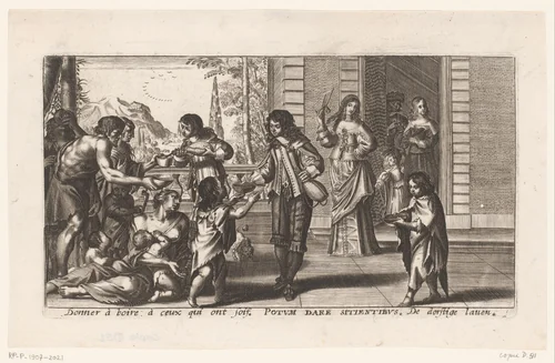 Laven van de dorstigen by Cornelis van Merlen, print, 1664-1723