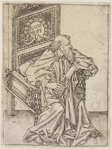 The Prophet Amos by Baccio Baldini, print, 1465-1475