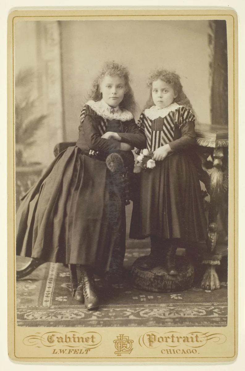 Untitled (Two Sisters) by L. W. Felt, photograph, 1870-1890