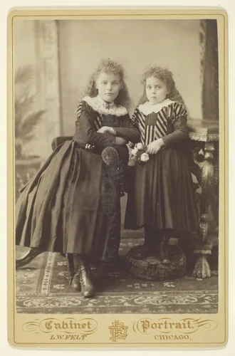Untitled (Two Sisters) by L. W. Felt, photograph, 1870-1890