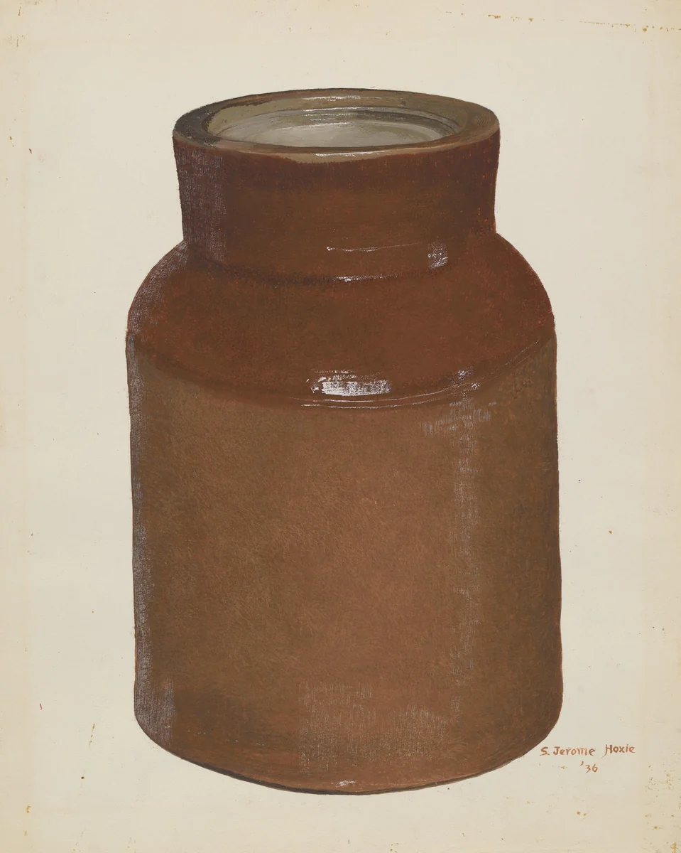 Churn by Jerome Hoxie, index of american design, 1936