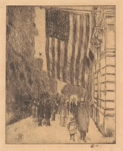 The Flag by Childe Hassam, print, 1917