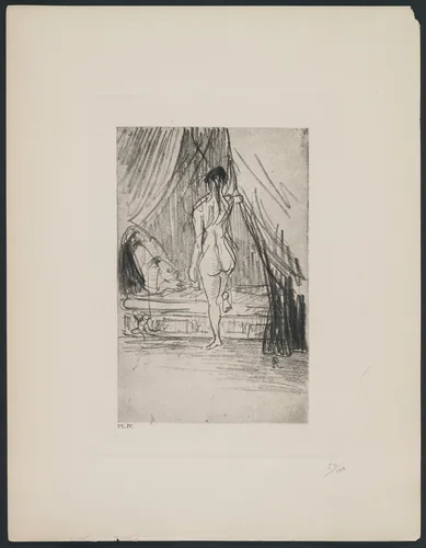 Pleasure, Elastic Phantom! (Volupté, fantôme élastique!) from The Flowers of Evil (Les Fleurs du mal) by Odilon Redon, print, 1890