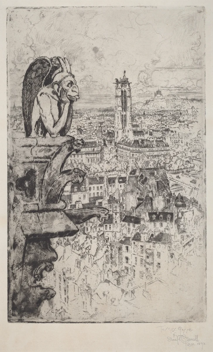 Le Stryge by Joseph Pennell, print, 1893