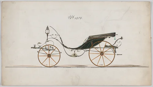 Victoria # 1050 by Brewster & Co., drawing, 1865-1875