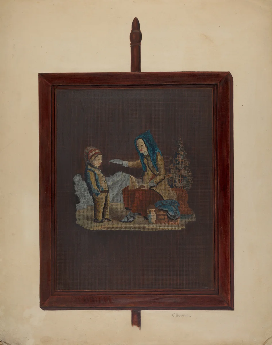 Fire Screen by Charles Bowman, index of american design, 1937