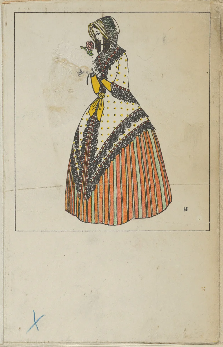 Biedermeier Fashion by Urban Janke, print, 1908