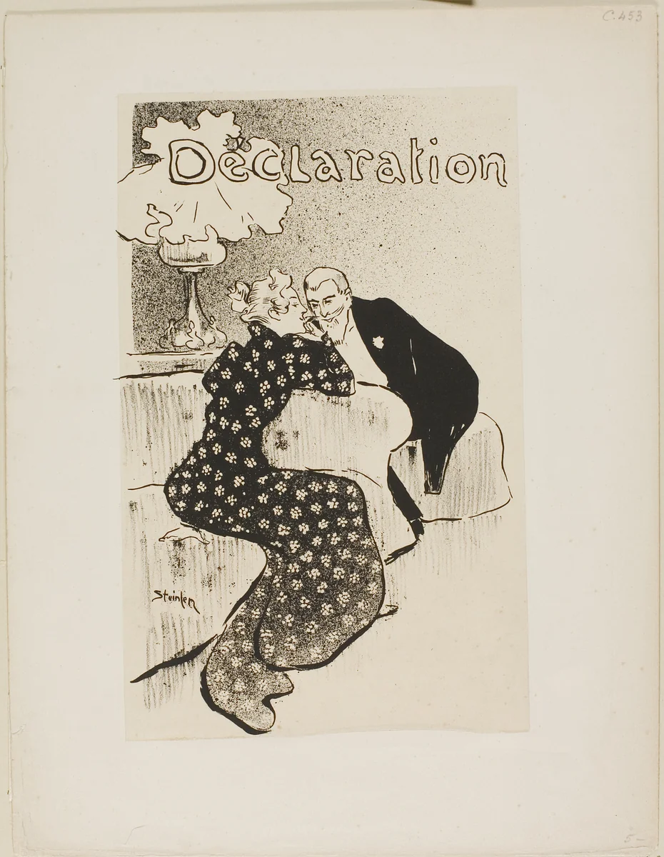The Declaration by Théophile Alexandre Steinlen, print, 1894
