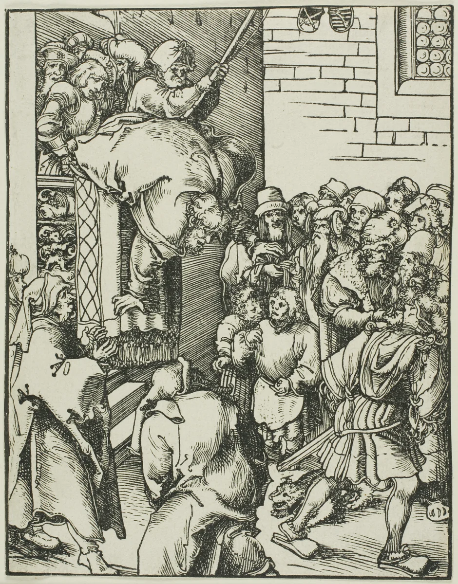 Saint James the Less, The Martyrdom of the Apostles by Lucas Cranach the Elder, print, 1507-1517