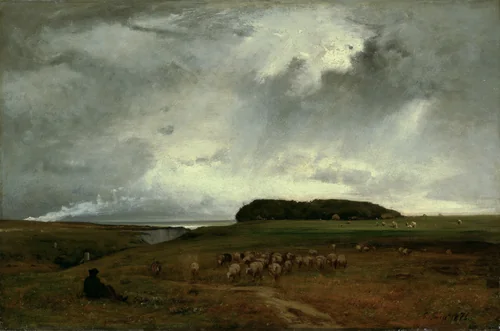 The Storm by George Inness, painting, 1876