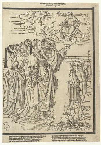 Virtu is niet meer dan een woord by anonymous, print, 1520-1560