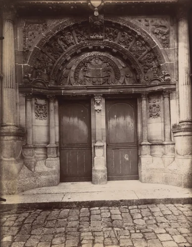 Belloy Saint-Martin. Portail by Eugène Atget, photograph, 1911