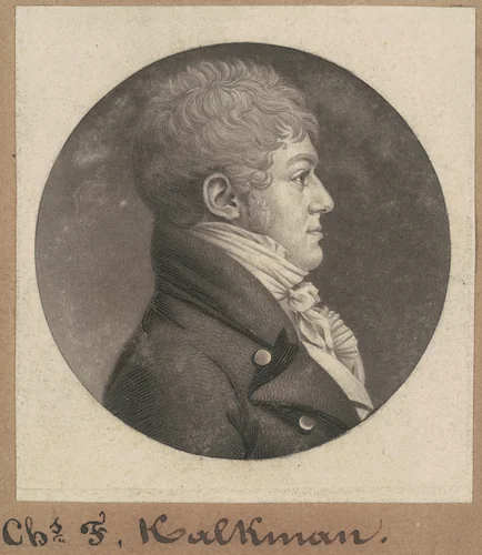 Charles F. Kalkman by Charles B. J. Févret de Saint-Mémin, print, 1803