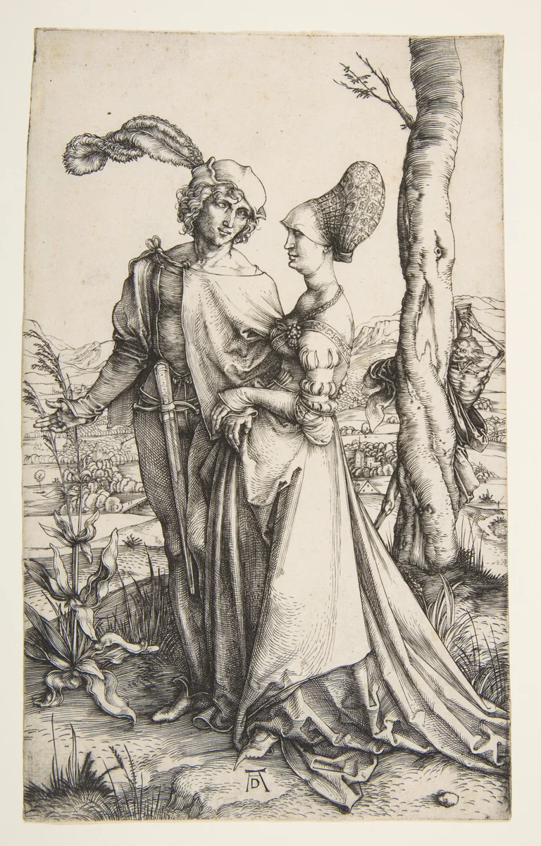 The Promenade by Albrecht Dürer, print, 1493-1503