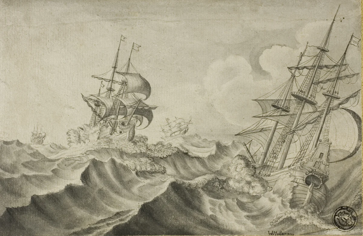 Copy by Wenceslaus Hollar, drawing, 1627-1677