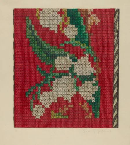 Afghan by Renee A. Monfalcone, index of american design, 1941