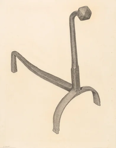 Andiron by Jack Staloff, index of american design, 1938