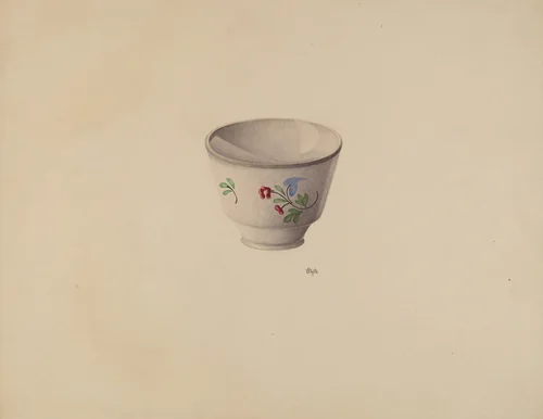 Cup by Edward White, index of american design, 1938