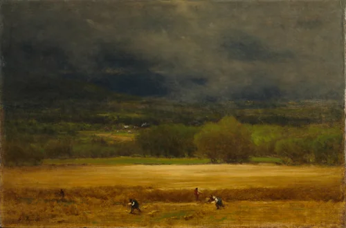 The Wheat Field by George Inness, painting, 1875-1877