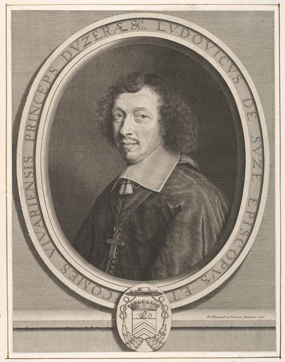 Louis-François de la Baume de Suze by Robert Nanteuil, print, 1656