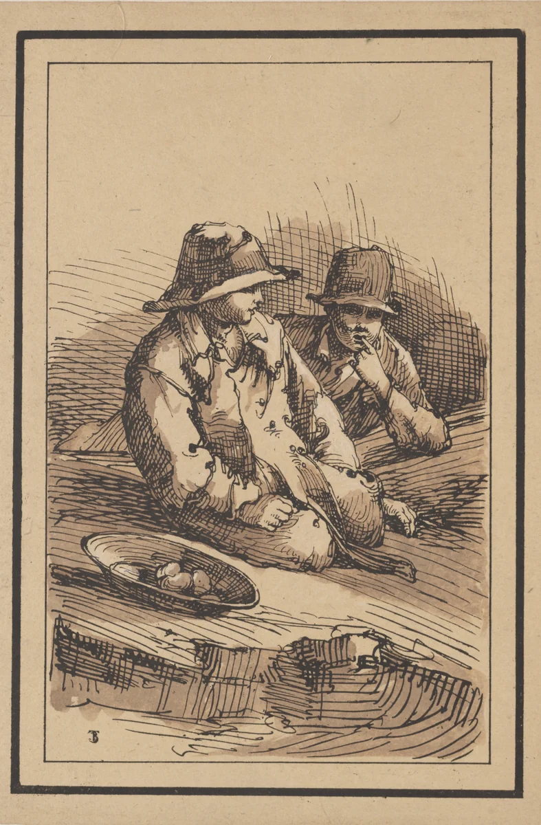 Rustic Figures: Two Boys by Thomas Barker, print, 1801