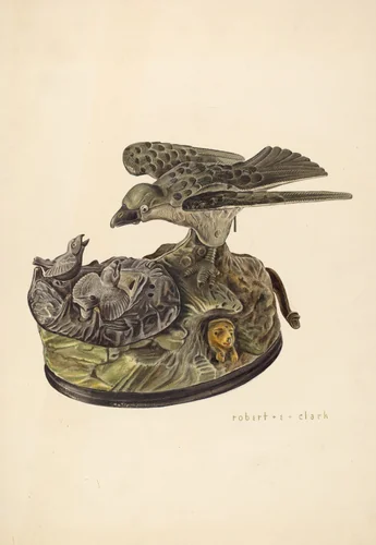 Mechanical Bank by Robert Clark, index of american design, 1940