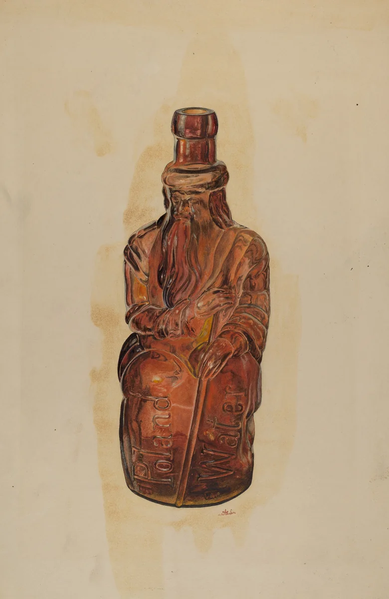 Bottle by Ralph Atkinson, index of american design, 1938