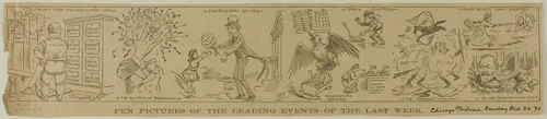 Pen Pictures of the Leading Events of the Last Week, from Chicago Tribune by H. R. H., print, 1893