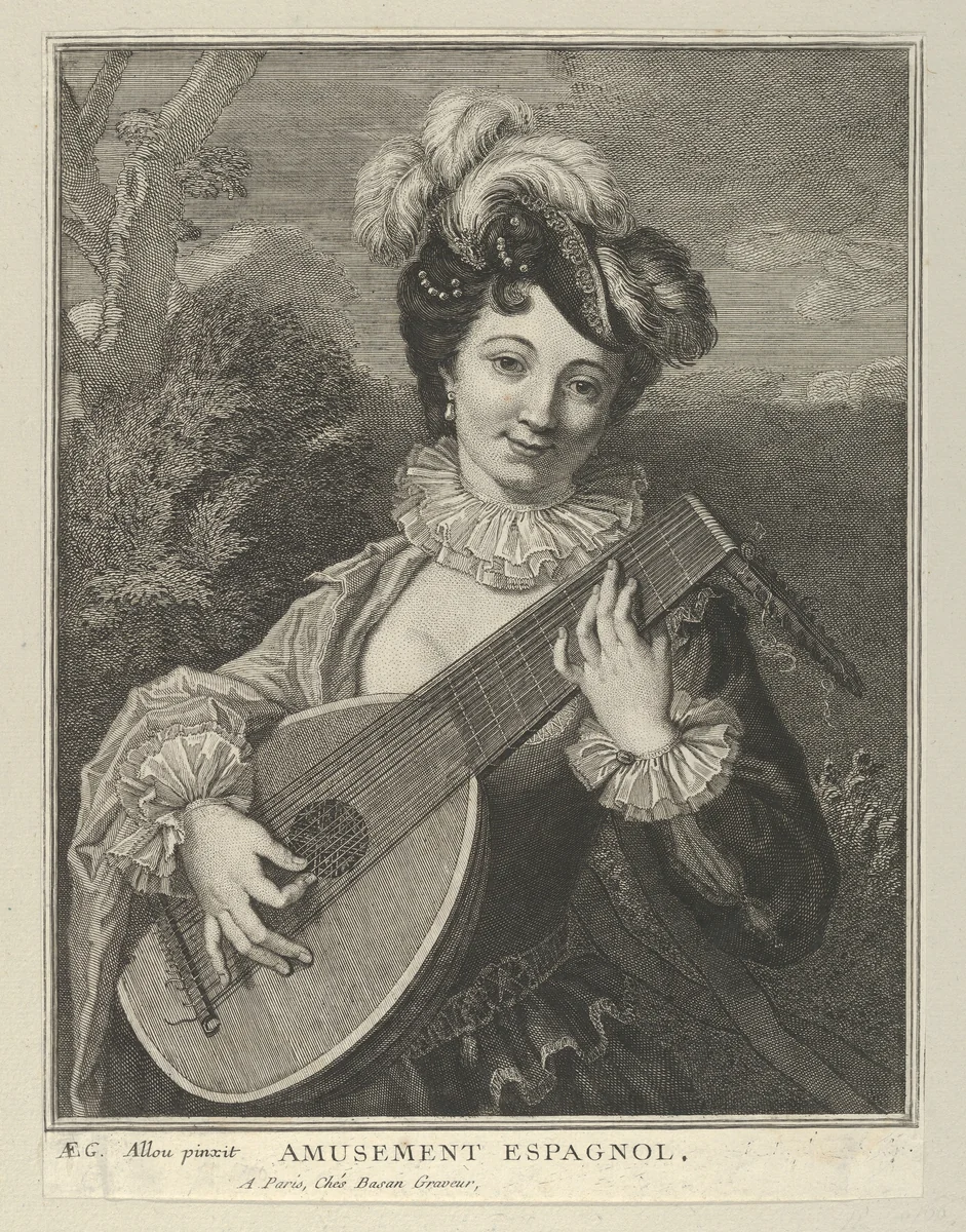 Amusement Espagnol by Pierre François Basan, print, 1723-1797
