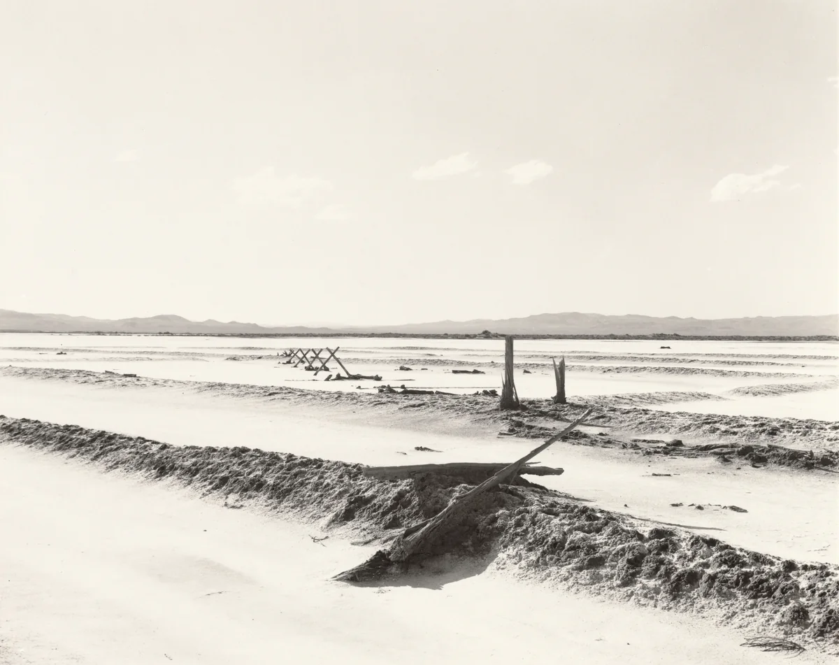 Lake Lahontan: Forty-Mile Desert, Parran Flat, Abandoned Salt Works by Mark Ruwedel, photograph, 1997