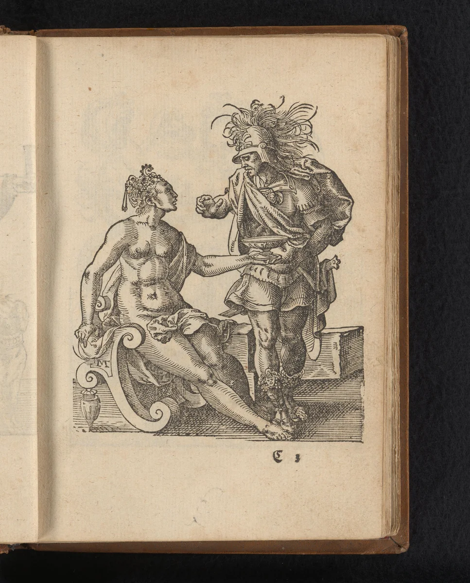 Circe reikt Odysseus de gifbeker by Unknown, print, 1578