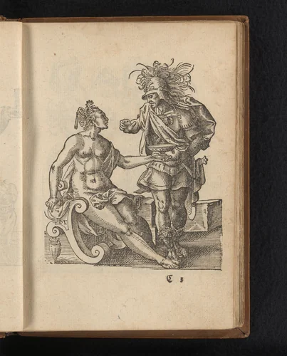 Circe reikt Odysseus de gifbeker by Unknown, print, 1578