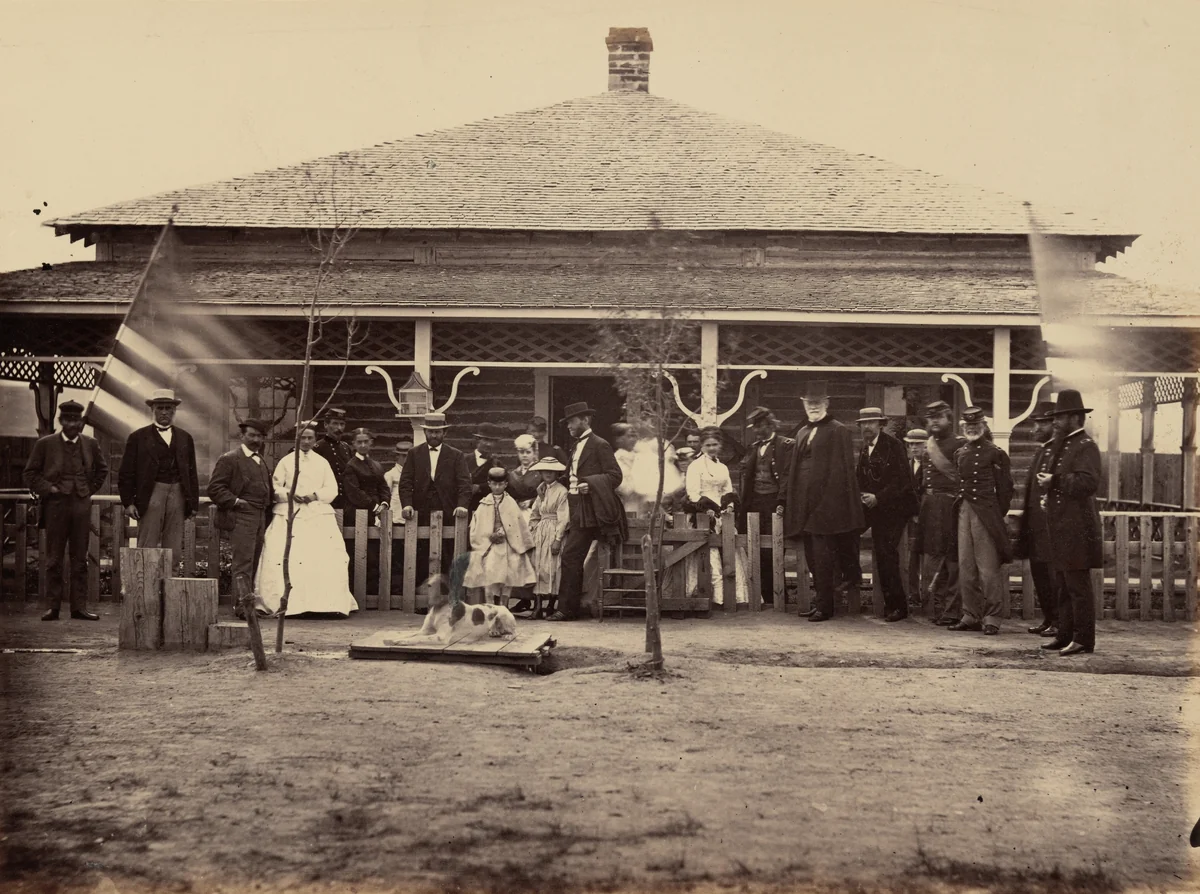 Plate 11. General Grant and Party at Fort Sanders by Andrew Joseph Russell, photograph, 1869